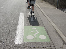 自転車アイコン!地面をクリックするとどこにリンクするのだろう?